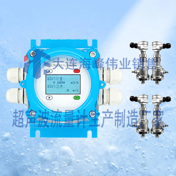 双声道电池供电IP68型超声波流量计插入式